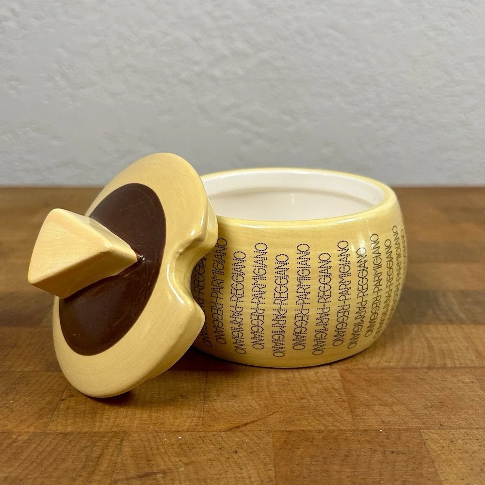 Consorzio Parmigiano Reggiano Ceramic Cheese Jar Italy 3.5
